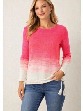 Lilly Pulitzer jody knit sweater i. Prosecco Pink Marled Ombre LIKE NEW • size M